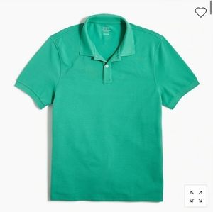 J. Crew Factory Men's Slim Fit Green Cotton Polo Shirt Style No. A0435 - Size XL